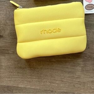 RHODE Sunny Yellow Quilted Pouch